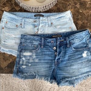 Denim shorts